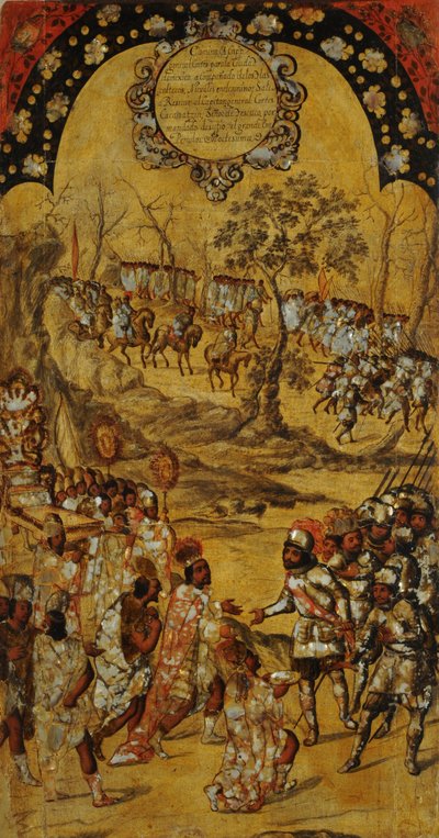 The Conquest of Mexico. Table VIII by Miguel Gonzales